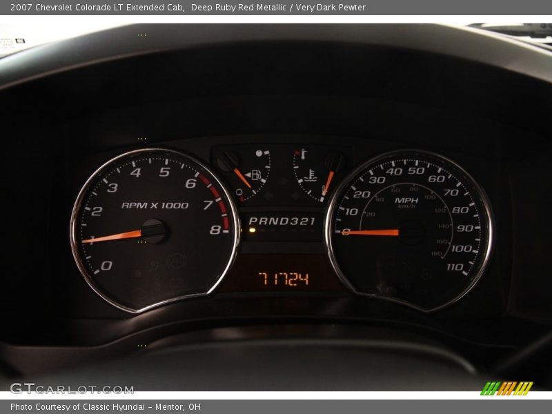 Deep Ruby Red Metallic / Very Dark Pewter 2007 Chevrolet Colorado LT Extended Cab