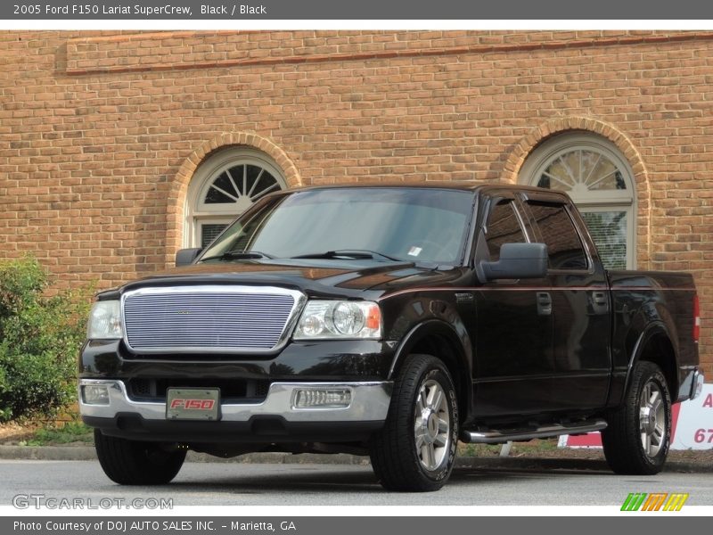 Black / Black 2005 Ford F150 Lariat SuperCrew