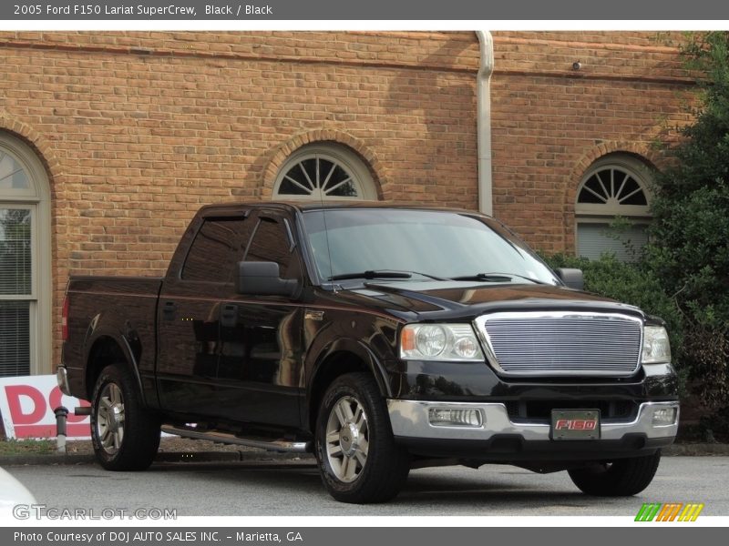 Black / Black 2005 Ford F150 Lariat SuperCrew