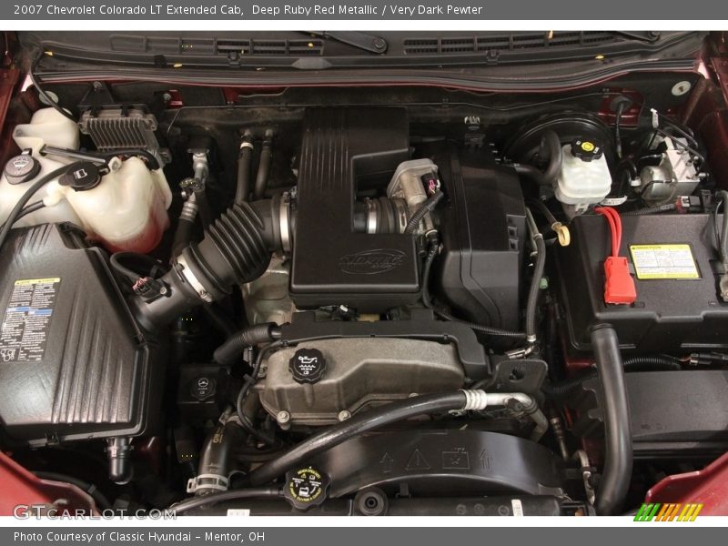 Deep Ruby Red Metallic / Very Dark Pewter 2007 Chevrolet Colorado LT Extended Cab