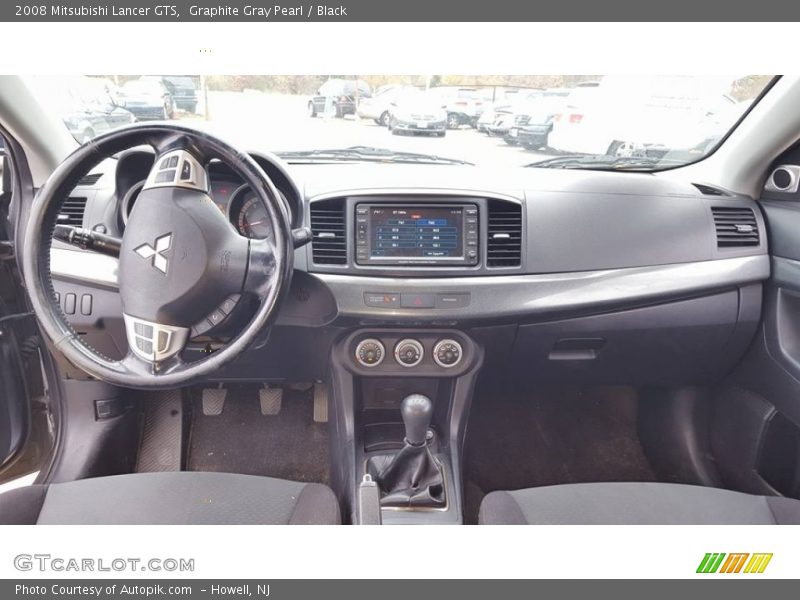 Graphite Gray Pearl / Black 2008 Mitsubishi Lancer GTS