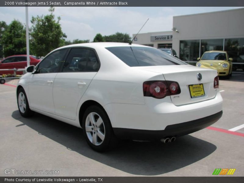 Campanella White / Anthracite Black 2008 Volkswagen Jetta S Sedan