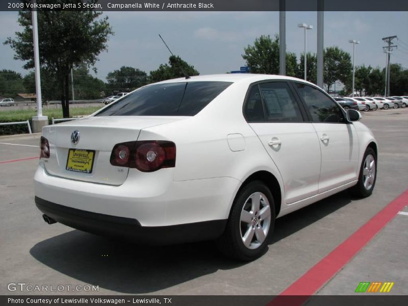Campanella White / Anthracite Black 2008 Volkswagen Jetta S Sedan