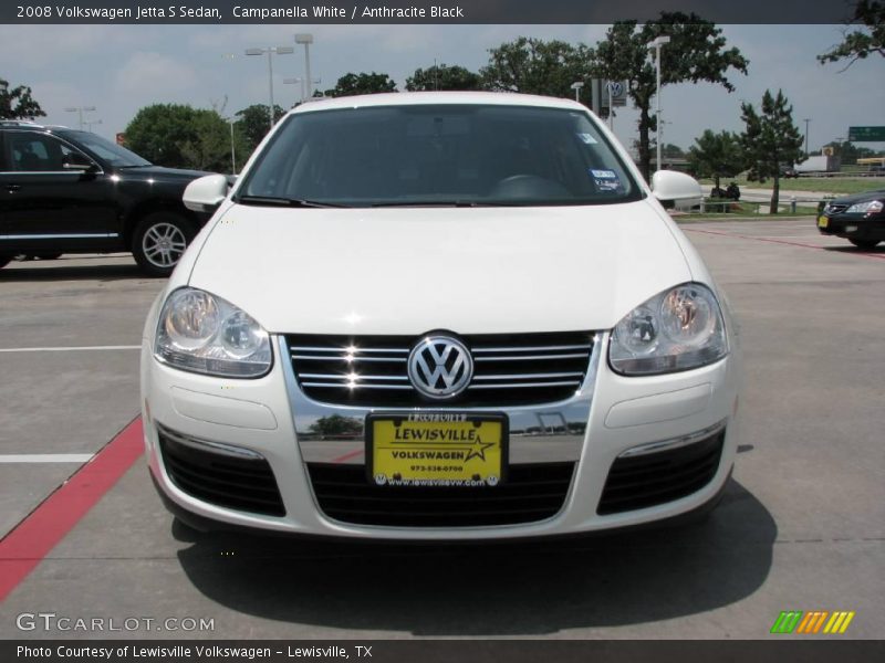 Campanella White / Anthracite Black 2008 Volkswagen Jetta S Sedan