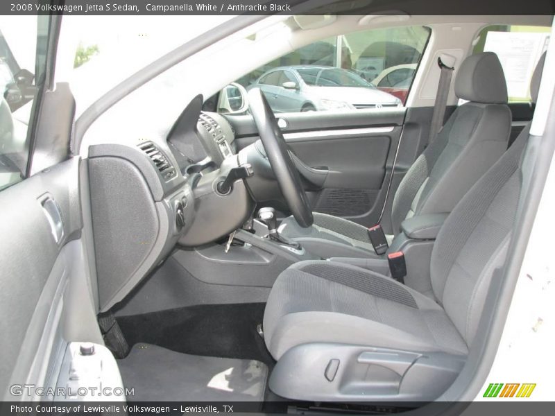 Campanella White / Anthracite Black 2008 Volkswagen Jetta S Sedan
