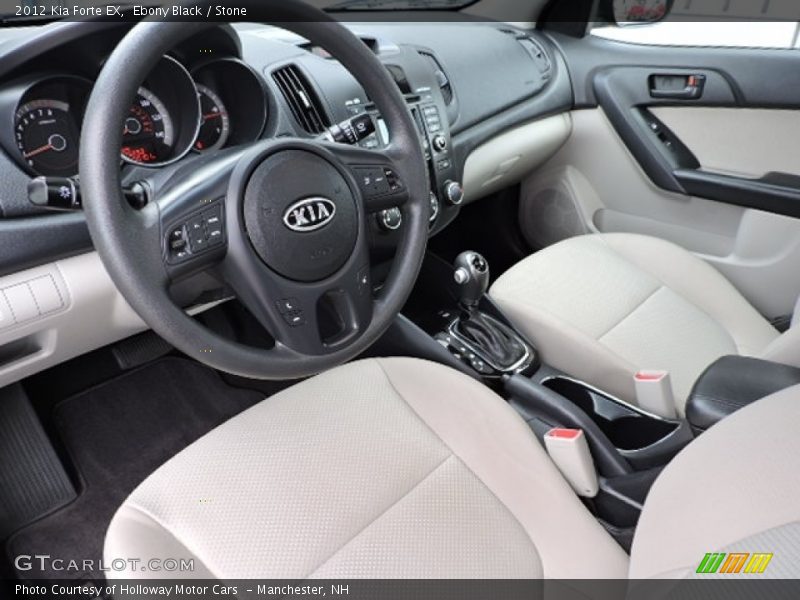 Ebony Black / Stone 2012 Kia Forte EX