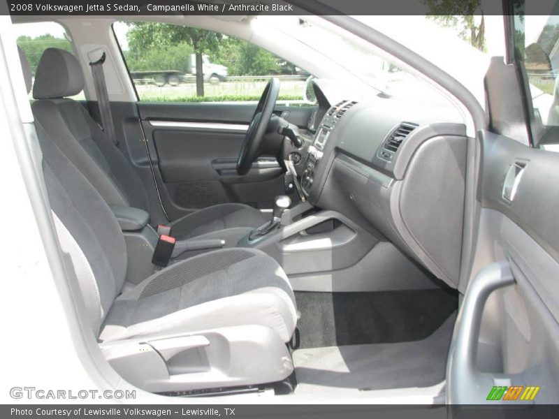 Campanella White / Anthracite Black 2008 Volkswagen Jetta S Sedan
