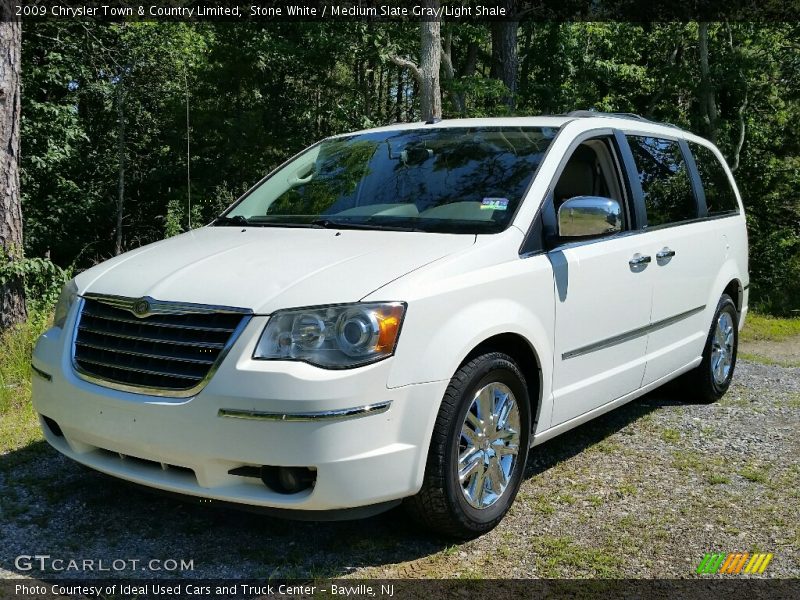 Stone White / Medium Slate Gray/Light Shale 2009 Chrysler Town & Country Limited