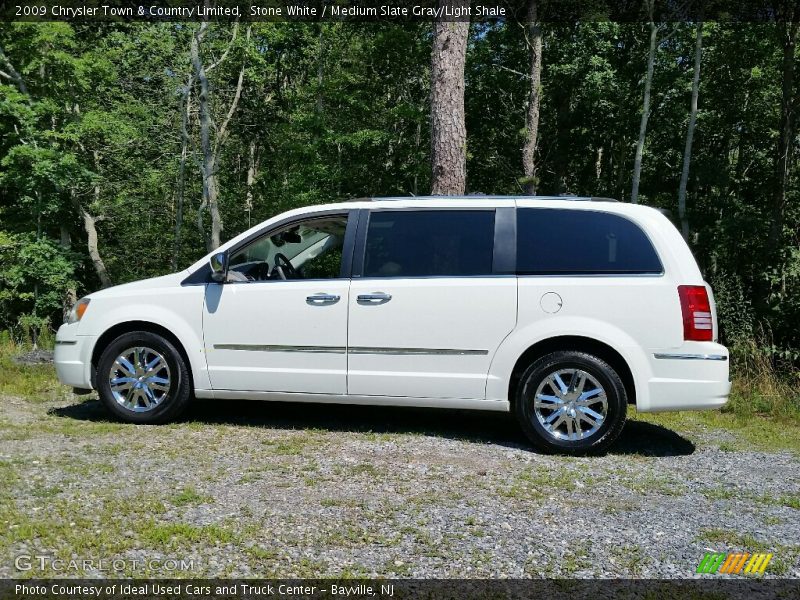 Stone White / Medium Slate Gray/Light Shale 2009 Chrysler Town & Country Limited