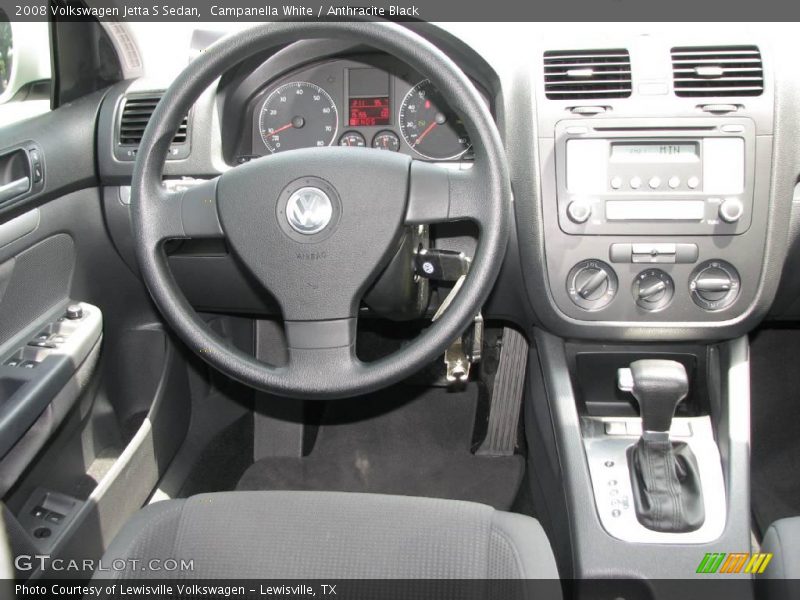 Campanella White / Anthracite Black 2008 Volkswagen Jetta S Sedan