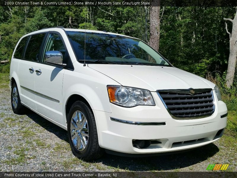 Stone White / Medium Slate Gray/Light Shale 2009 Chrysler Town & Country Limited