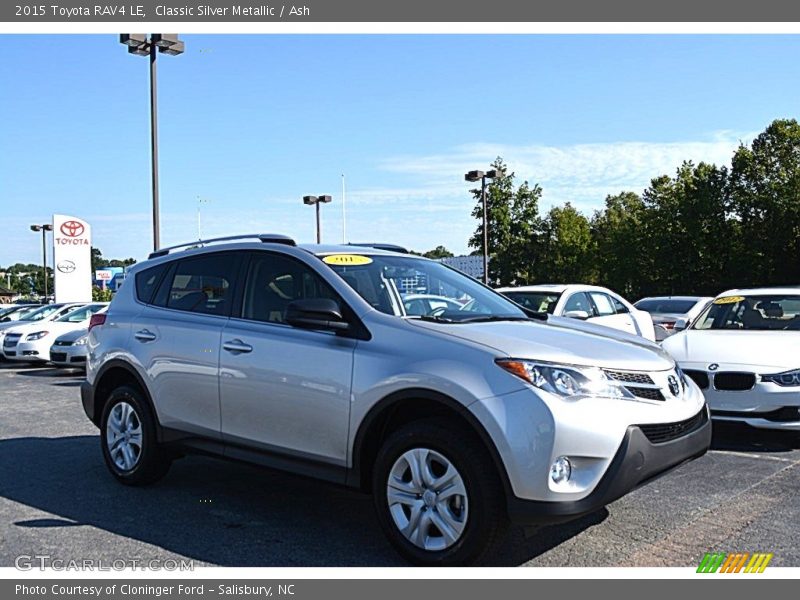 Classic Silver Metallic / Ash 2015 Toyota RAV4 LE