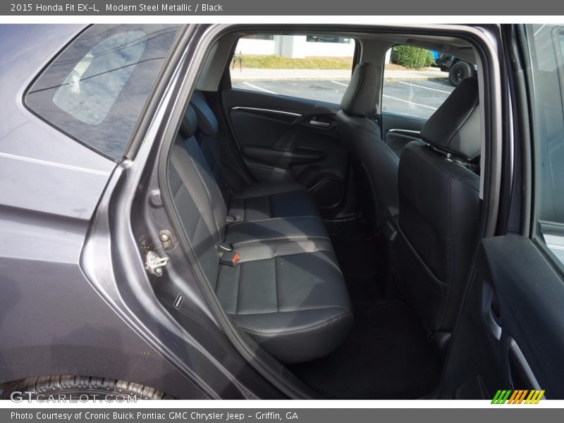 Modern Steel Metallic / Black 2015 Honda Fit EX-L
