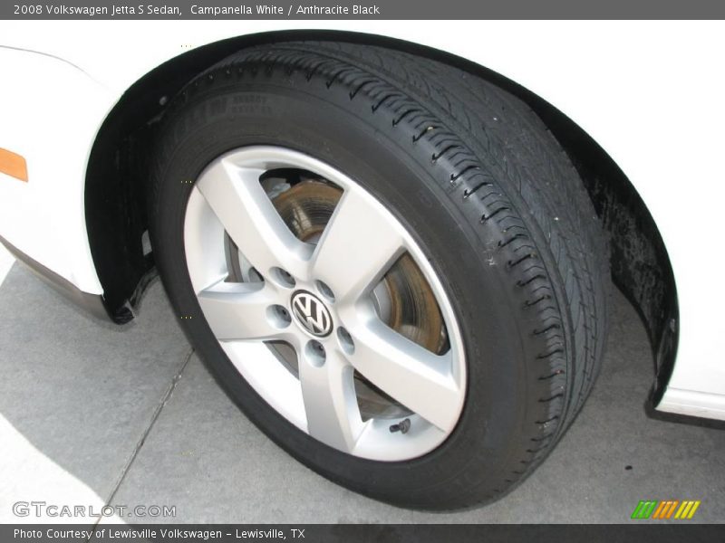 Campanella White / Anthracite Black 2008 Volkswagen Jetta S Sedan
