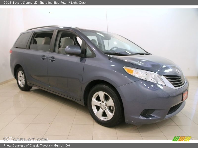 Shoreline Blue Pearl / Light Gray 2013 Toyota Sienna LE