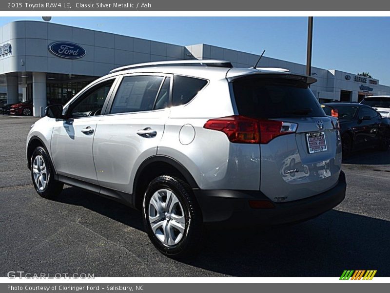 Classic Silver Metallic / Ash 2015 Toyota RAV4 LE