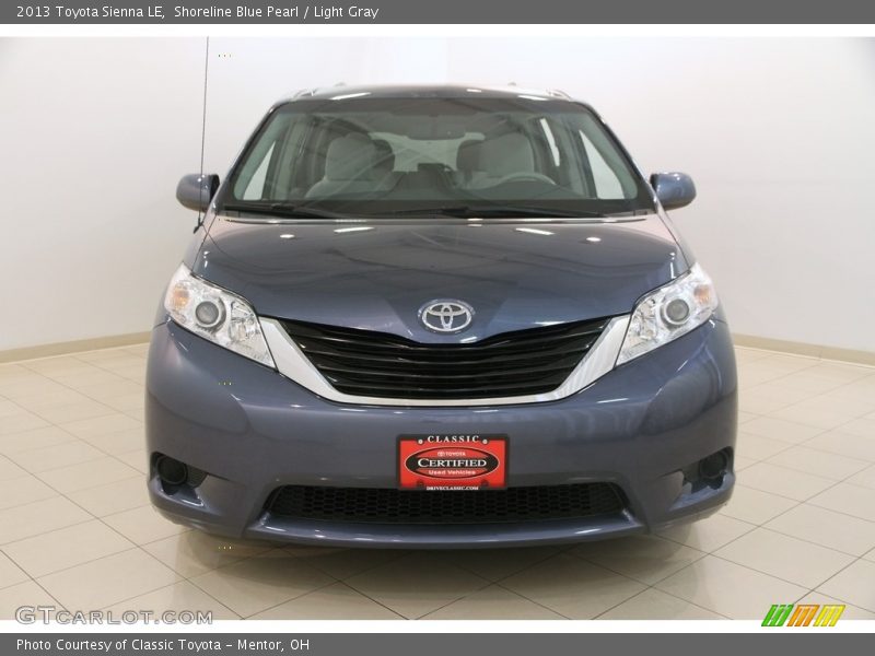 Shoreline Blue Pearl / Light Gray 2013 Toyota Sienna LE