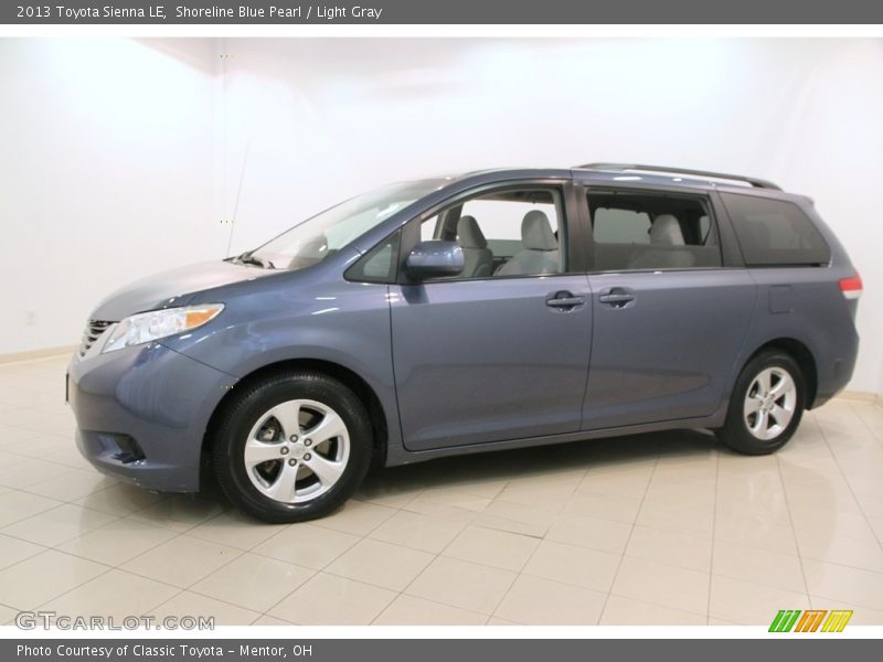 Shoreline Blue Pearl / Light Gray 2013 Toyota Sienna LE
