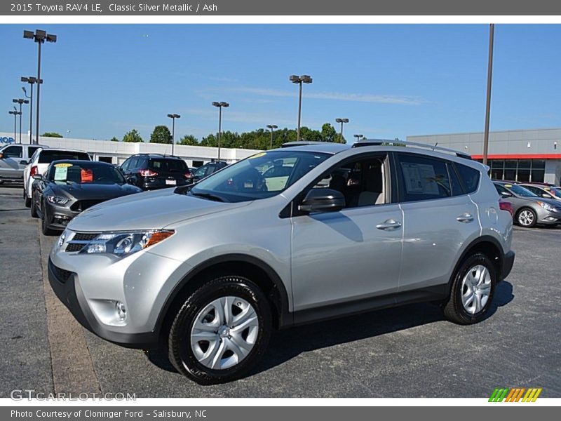 Classic Silver Metallic / Ash 2015 Toyota RAV4 LE