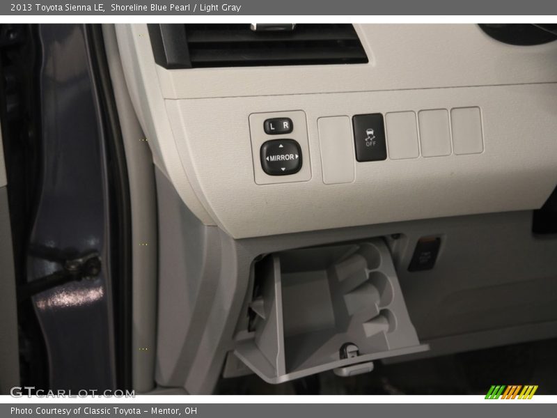 Shoreline Blue Pearl / Light Gray 2013 Toyota Sienna LE