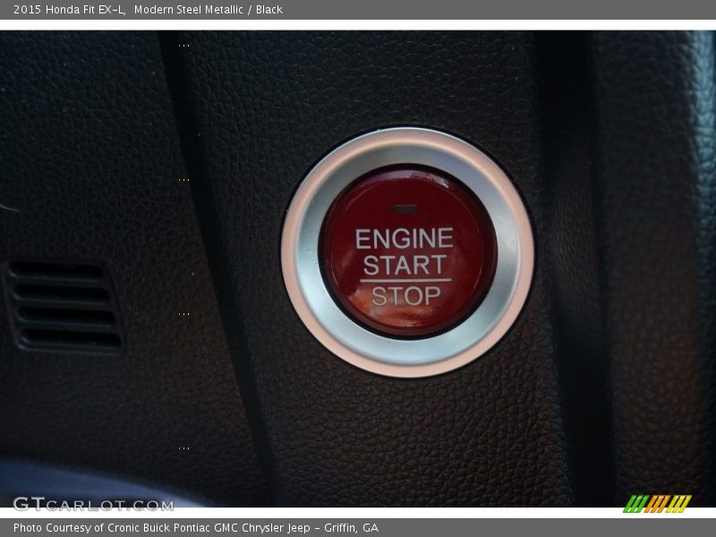 Modern Steel Metallic / Black 2015 Honda Fit EX-L
