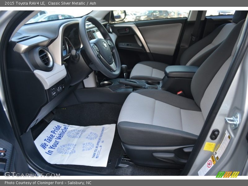 Classic Silver Metallic / Ash 2015 Toyota RAV4 LE