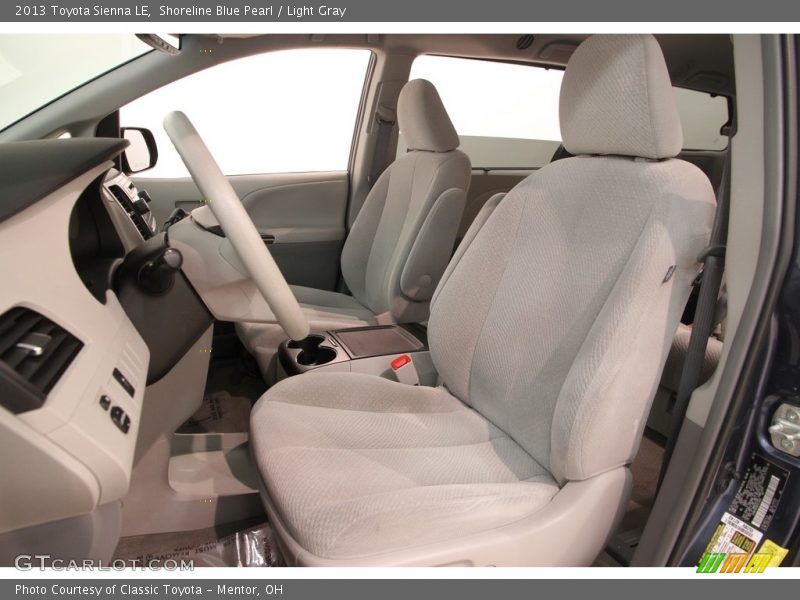Shoreline Blue Pearl / Light Gray 2013 Toyota Sienna LE