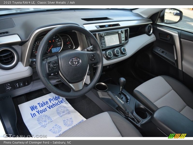 Classic Silver Metallic / Ash 2015 Toyota RAV4 LE