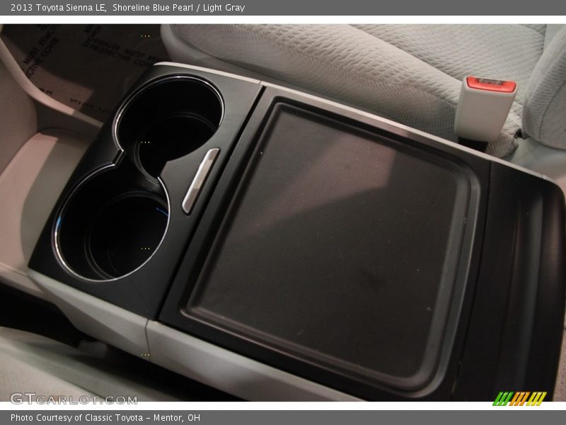 Shoreline Blue Pearl / Light Gray 2013 Toyota Sienna LE