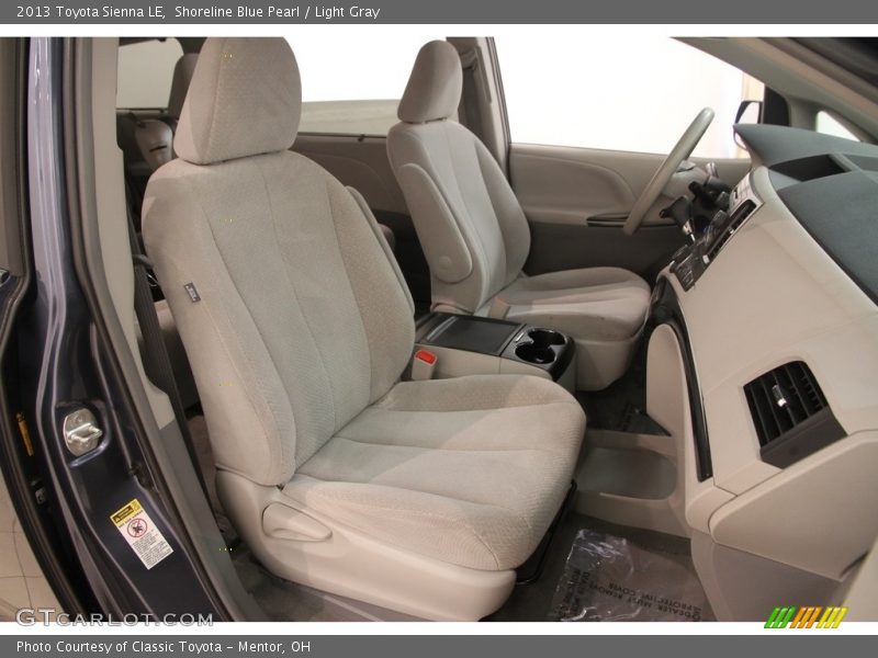 Shoreline Blue Pearl / Light Gray 2013 Toyota Sienna LE