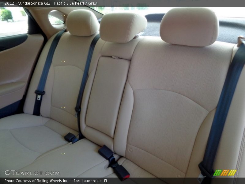 Pacific Blue Pearl / Gray 2012 Hyundai Sonata GLS