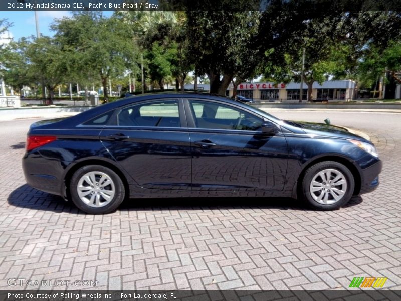 Pacific Blue Pearl / Gray 2012 Hyundai Sonata GLS