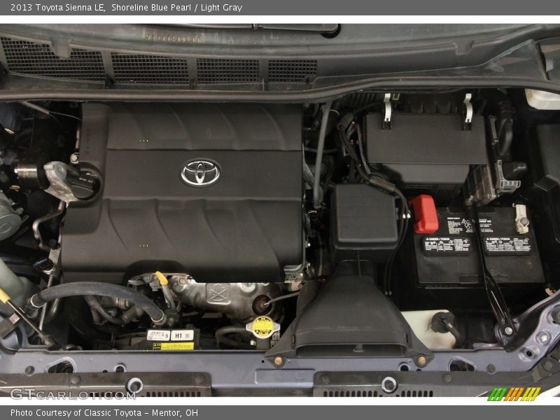 Shoreline Blue Pearl / Light Gray 2013 Toyota Sienna LE