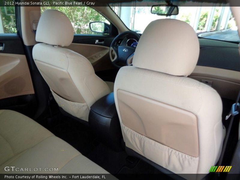 Pacific Blue Pearl / Gray 2012 Hyundai Sonata GLS