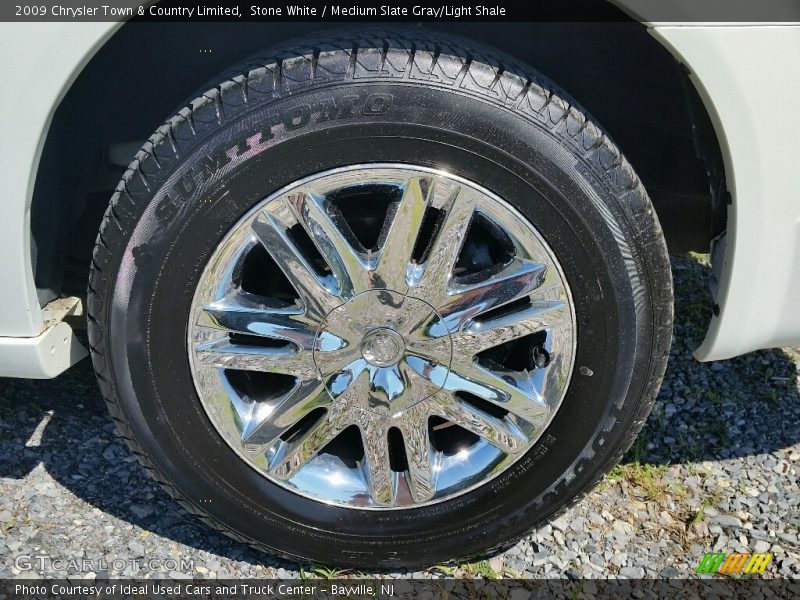 Stone White / Medium Slate Gray/Light Shale 2009 Chrysler Town & Country Limited