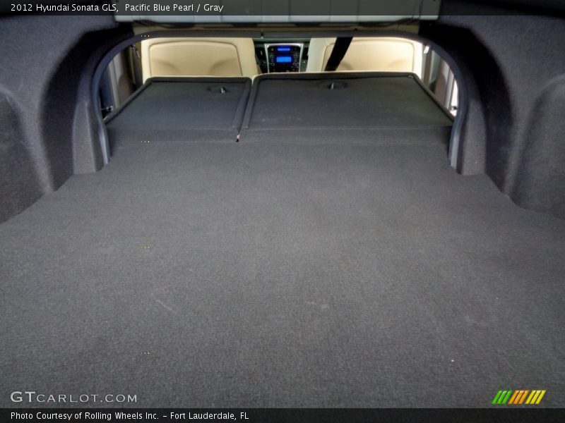 Pacific Blue Pearl / Gray 2012 Hyundai Sonata GLS