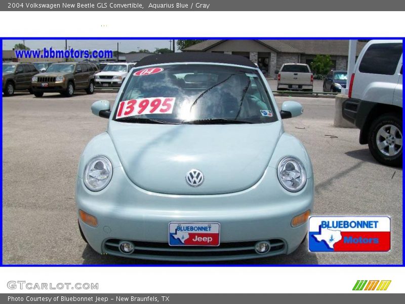 Aquarius Blue / Gray 2004 Volkswagen New Beetle GLS Convertible
