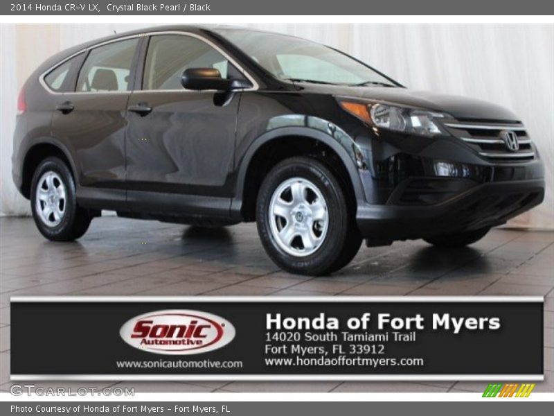 Crystal Black Pearl / Black 2014 Honda CR-V LX