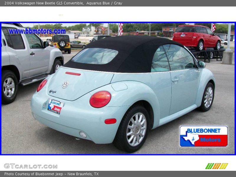 Aquarius Blue / Gray 2004 Volkswagen New Beetle GLS Convertible