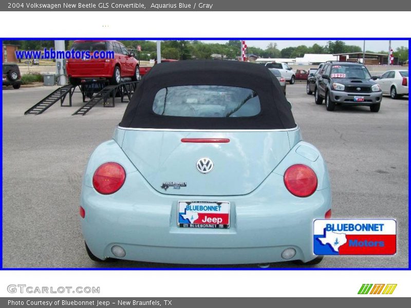 Aquarius Blue / Gray 2004 Volkswagen New Beetle GLS Convertible