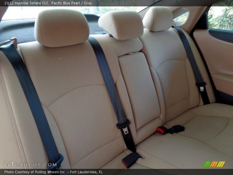 Pacific Blue Pearl / Gray 2012 Hyundai Sonata GLS