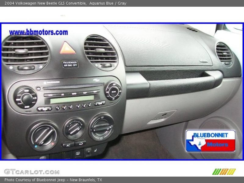 Aquarius Blue / Gray 2004 Volkswagen New Beetle GLS Convertible