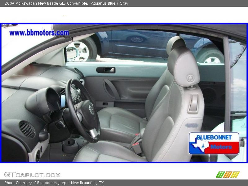 Aquarius Blue / Gray 2004 Volkswagen New Beetle GLS Convertible