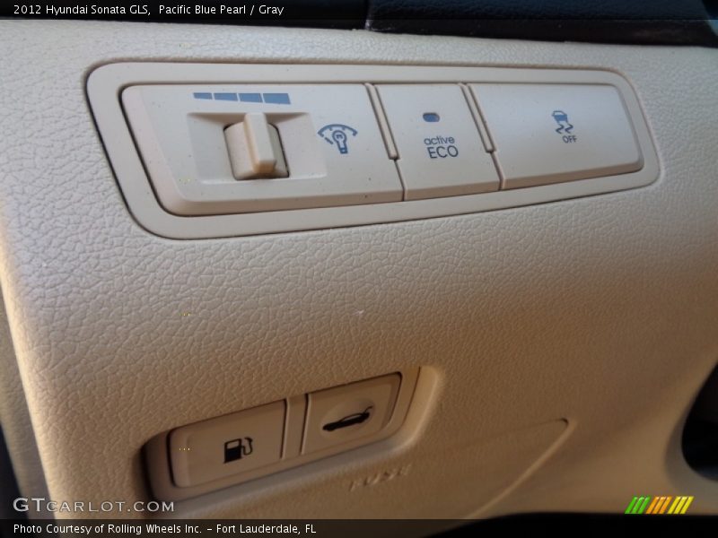 Pacific Blue Pearl / Gray 2012 Hyundai Sonata GLS