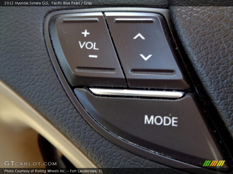 Pacific Blue Pearl / Gray 2012 Hyundai Sonata GLS