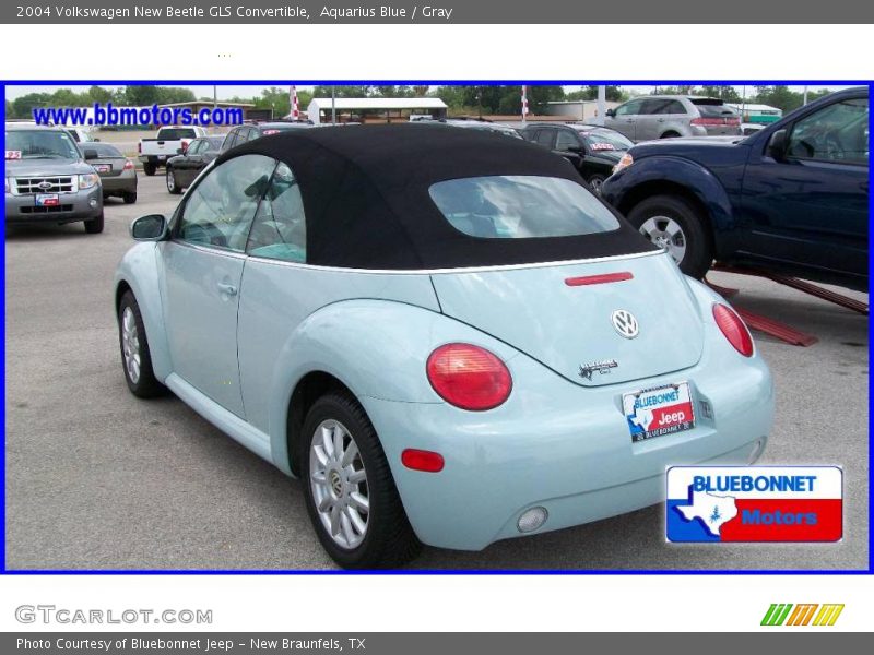 Aquarius Blue / Gray 2004 Volkswagen New Beetle GLS Convertible