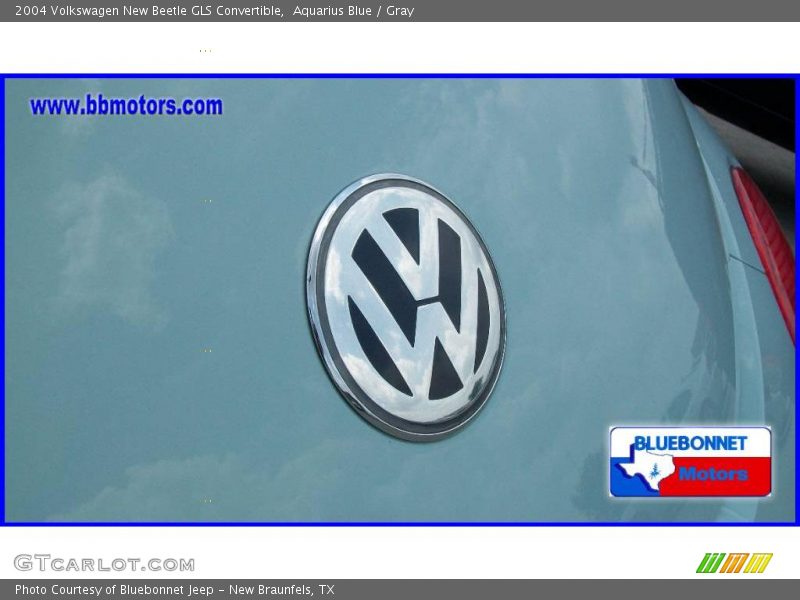 Aquarius Blue / Gray 2004 Volkswagen New Beetle GLS Convertible