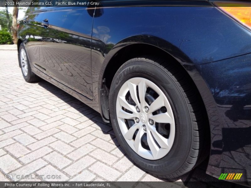 Pacific Blue Pearl / Gray 2012 Hyundai Sonata GLS
