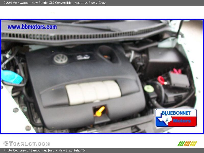 Aquarius Blue / Gray 2004 Volkswagen New Beetle GLS Convertible