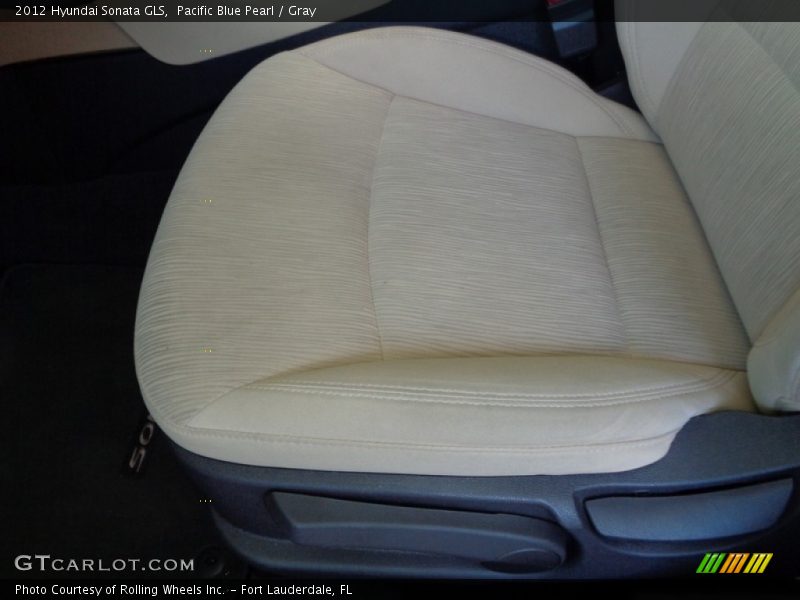Pacific Blue Pearl / Gray 2012 Hyundai Sonata GLS